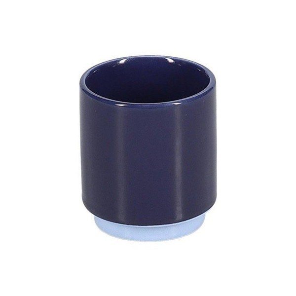 Tamsiai mėlynos spalvos iš molio puodelis espreso 130 ml Duo – ONA