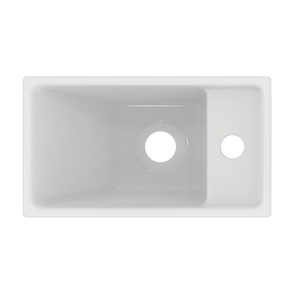 Iš keramikos maža kriauklė baltos spalvos 37x21 cm i.Life S – Ideal Standard-image-3