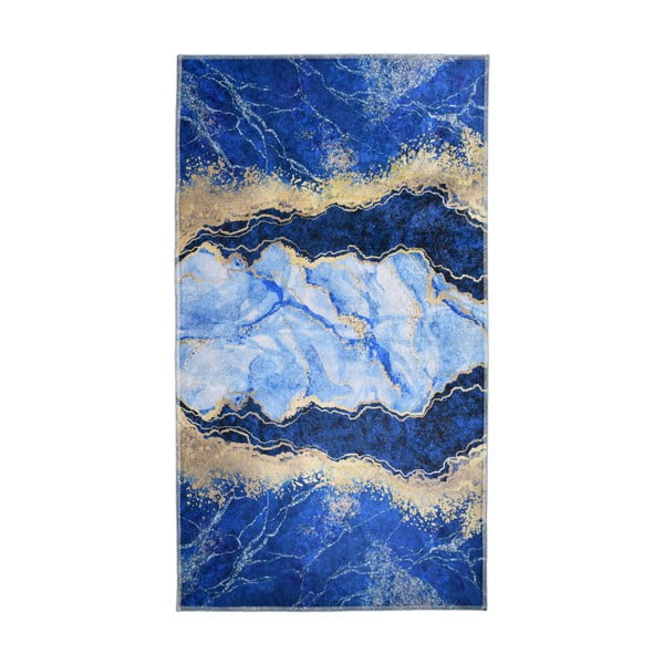 Mėlynas/auksinis kilimas 180x120 cm - Vitaus