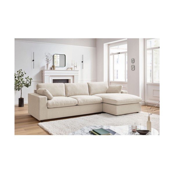 Smėlio spalvos kampinė sofa Belair – Bobochic Paris-image-1