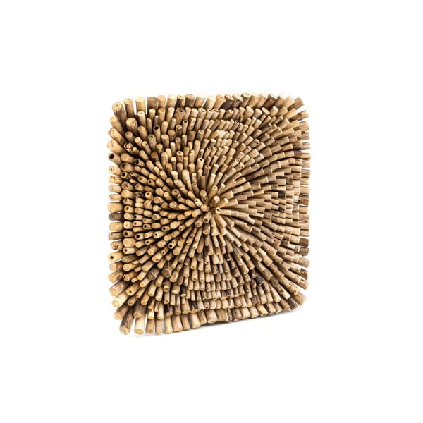 Sienų dekoracija iš tikmedžio medienos WOOX LIVING Bee, 70 x 70 cm-image-2