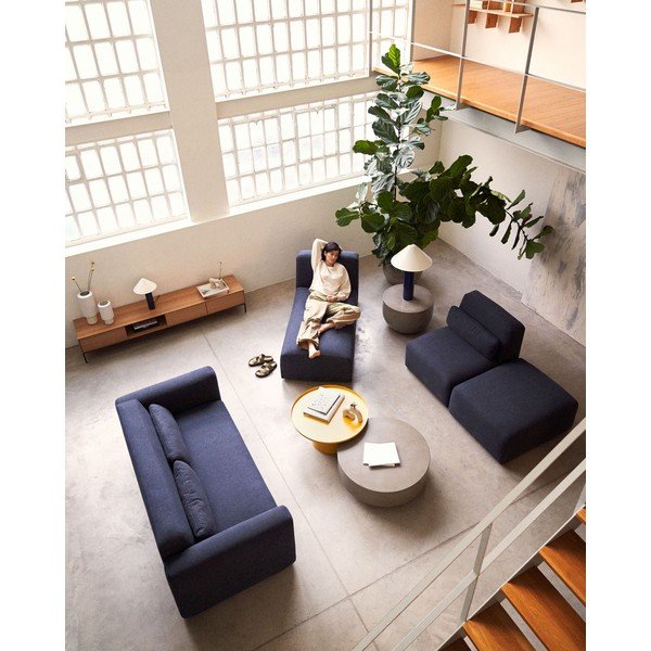 Sofa tamsiai mėlynos spalvos 188 cm Neom – Kave Home-image-3