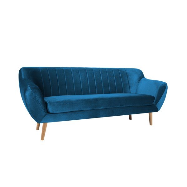 Mėlyna trijų vietų sofa Mazzini Sofas Benito-image-1