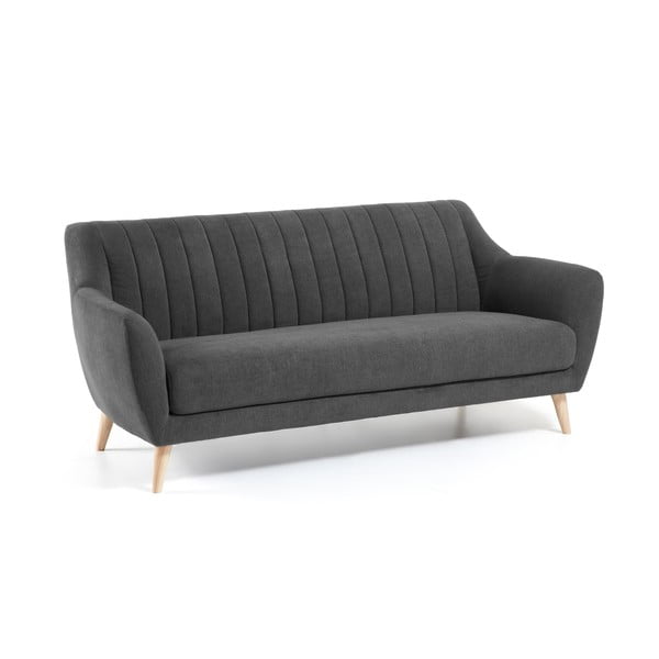 Tamsiai pilka sofa Kave Home Off-image-1