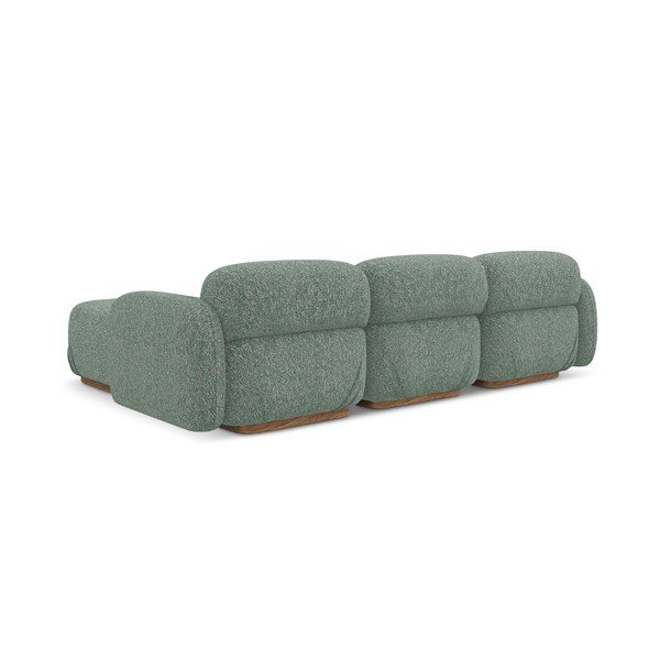 Šviesiai žalios spalvos modulinė kampinė sofa (kintama) Ailani – Makamii-image-4