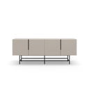 Žema šoninė spintelė kreminės spalvos 200x77,5 cm Eldia – Marckeric