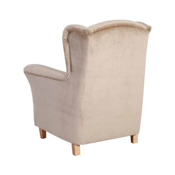 Smėlio spalvos fotelis Max Winzer Agnetha Suede-image-1