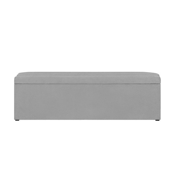 Šviesiai pilkas otomanas su laikymo vieta "Cosmopolitan Design LA", 180 x 47 cm-image-1