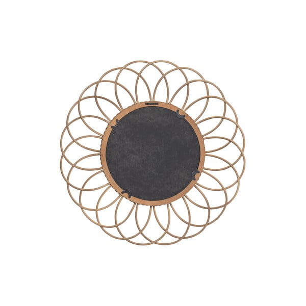 Sieninis veidrodis su bambukiniu rėmu ø 59 cm Flores – Basiclabel -image-4