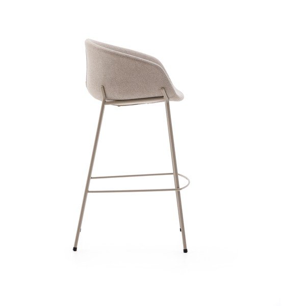 Smėlio spalvos baro taburetė (sėdynės aukštis 75 cm) Yvette – Kave Home-image-4