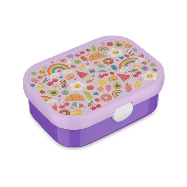 Violetinės spalvos iš plastiko vaikiška pietų dėžutė Food Fest – Mepal