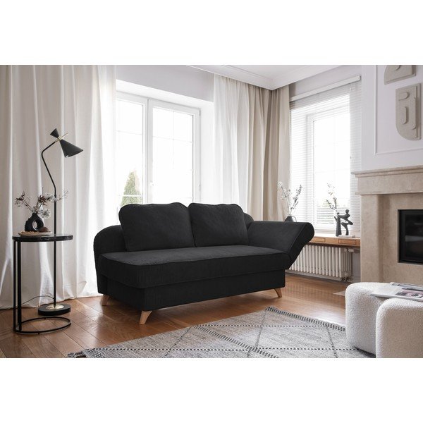 Antracito spalvos iš kordinio velveto gultas (su dešiniuoju kampu) Chic Charlotte – Miuform-image-1