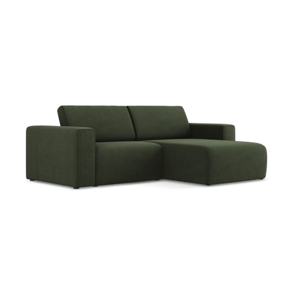 Žalios spalvos kampinė sofa (su dešiniuoju kampu) Kalea – Makamii-image-2