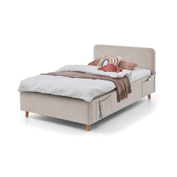 Smėlio spalvos vaikiška lova be grotelių 140x200 cm Cosy – Meise Möbel-image-4