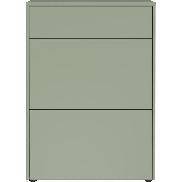 Pilkai žalios spalvos matinis spintelė 70x99x34 cm Binetto – Germania-image-3