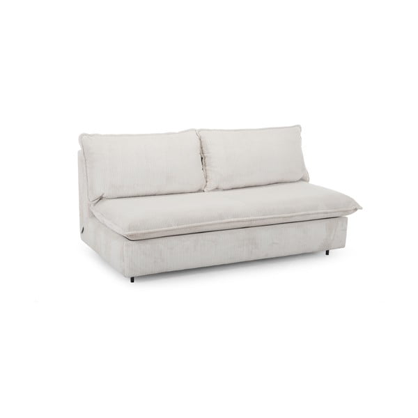 Iš kordinio velveto sulankstoma sofa smėlio spalvos 184 cm Isadora – Bobochic Paris-image-2