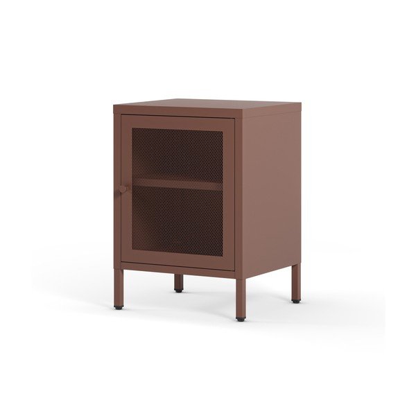 Bordo spalvos naktinis staliukas Fayna – Marckeric-image-3