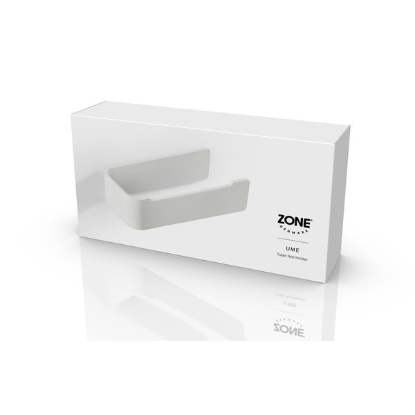 Sieninis baltos spalvos iš metalo laikiklis tualetiniam popieriui Ume – Zone-image-3