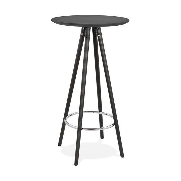 Juodas baro stalas Kokoon Deboo, aukštis 110 cm