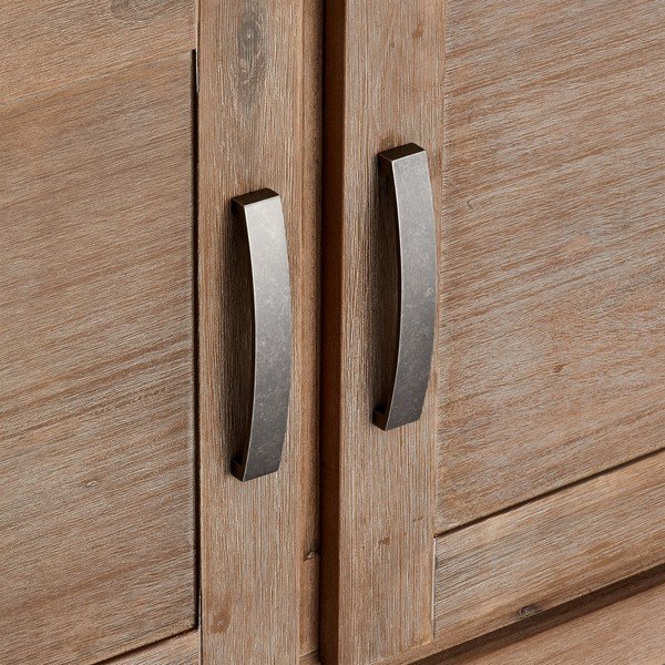 Akacijų medienos vitrina "Furnhouse Alaska-image-4