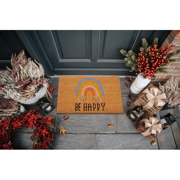 Iš kokoso pluošto grindų kilimėlis 40x70 cm Be Happy – Hanse Home-image-1