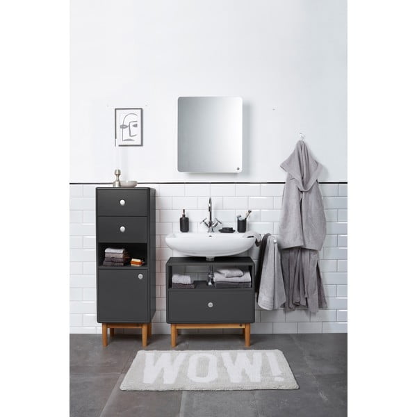 Aukšta/pakabinama vonios daiktadėžė antracito spalvos 40x100 cm Color Bath – Tom Tailor-image-1