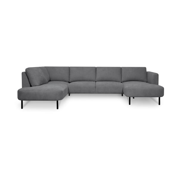 Kampinė sofa tamsiai pilkos spalvos (su kairiuoju kampu/„U“ formos) Hero – Scandic