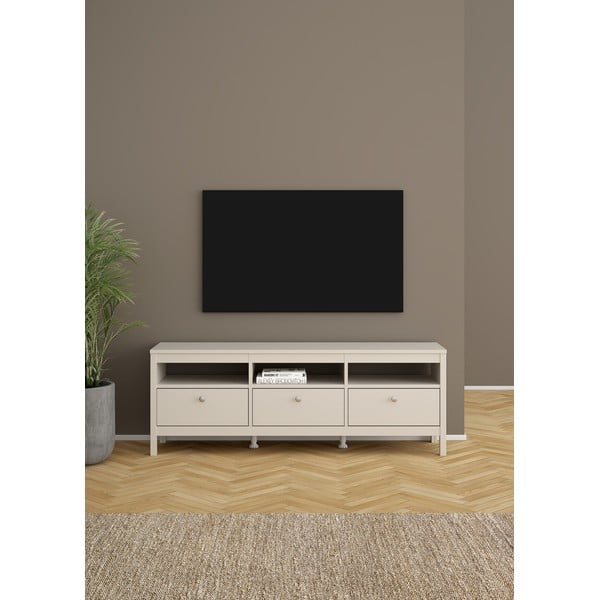 Pilkai smėlinės spalvos TV spintelė 151x54x38 cm Madrid – Tvilum-image-1
