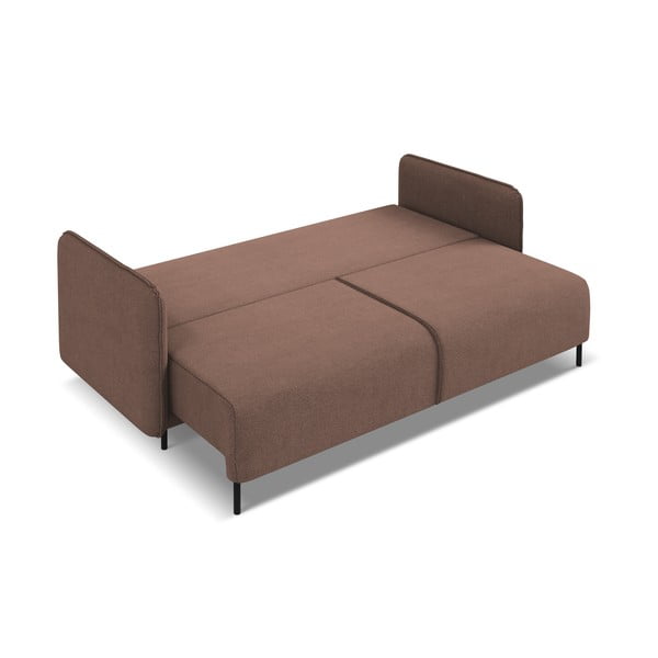 Rožinės spalvos sulankstoma/su sandėliavimo vieta sofa 226 cm Luana – Makamii-image-4