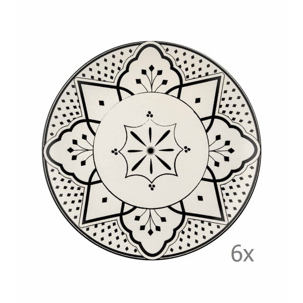 6 porcelianinių desertinių lėkščių rinkinys Mia Maroc Pasta, ⌀ 21 cm