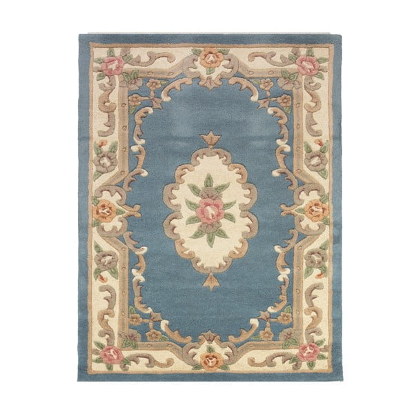 Mėlynas vilnonis kilimas Flair Rugs Aubusson, 120 x 180 cm