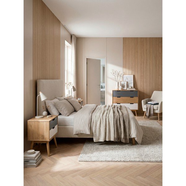 Komoda iš pušies masyvo Marckeric Cusco, plotis 80 cm-image-1