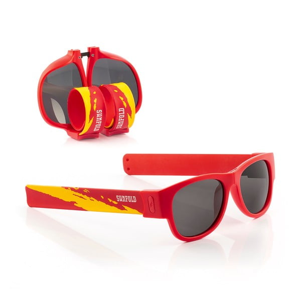 Raudoni InnovaGoods Sunfold Mondial Ispanija akiniai nuo saulės