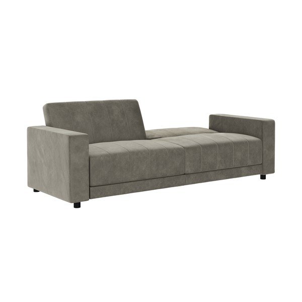 Taupe spalvos reguliuojama/sulankstoma sofa iš velveto 225 cm Allie II – Støraa-image-3