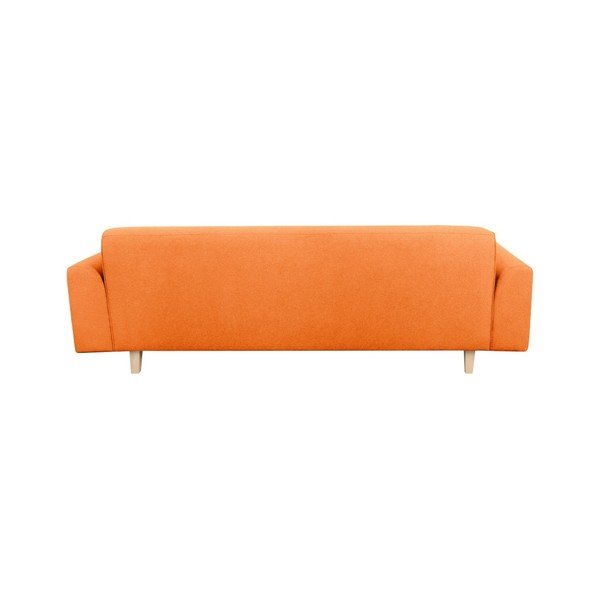 Oranžinė trijų vietų sofa "Kooko Home Jazz-image-3