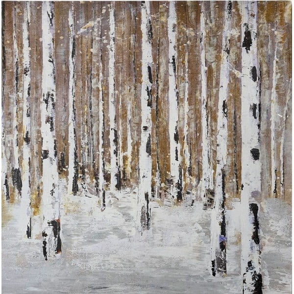 Paveikslas tapyba rankomis (tapyba) 70x70 cm Birch Wood – Wallity