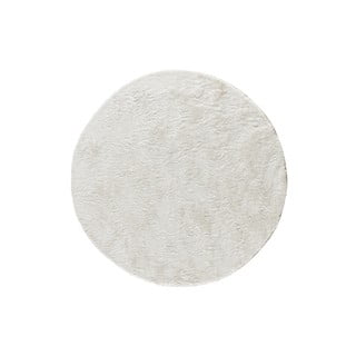 Apvalios formos kilimas baltos spalvos ø 120 cm Roma Liso – Universal