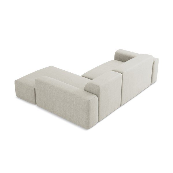 Smėlio spalvos kampinė sofa (su dešiniuoju kampu/su gultu) Keli – Makamii-image-4