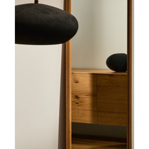 Sieninis veidrodis su medžio masyvo rėmu 54x154 cm Milsa – Kave Home-image-2