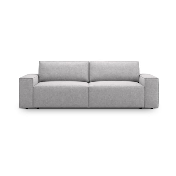 Iš boucle sulankstoma sofa šviesiai pilkos spalvos 247 cm Jodie – Micadoni Home