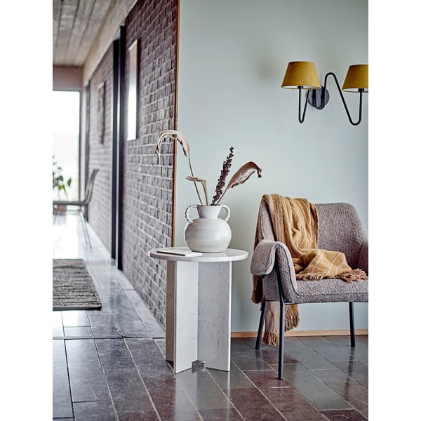 Iš marmuro apvalios formos šoninis stalas ø 46 cm Jasmia – Bloomingville-image-2