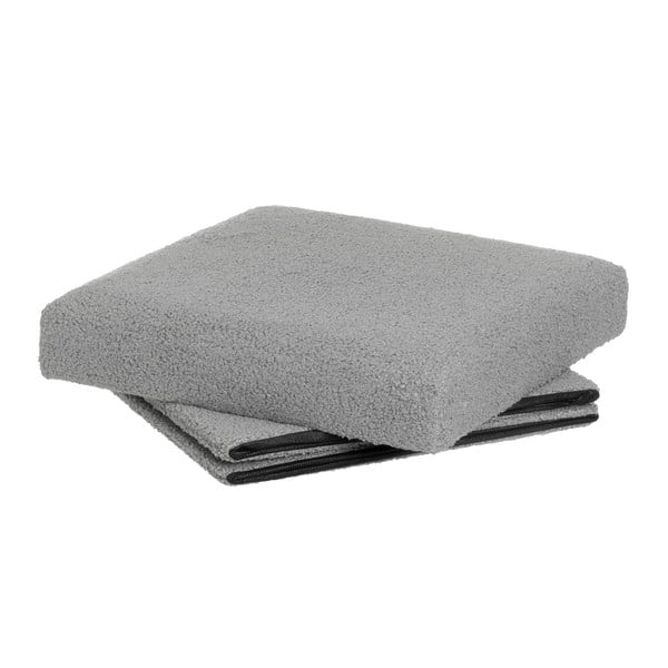 Pilkos spalvos iš boucle pufas Folding – Casa Selección-image-2