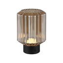 Stalinis šviestuvas juodos spalvos/smėlio spalvos LED su pritemdymo funkcija (aukštis 19,5 cm) su stiklo gaubtu Lord – Trio