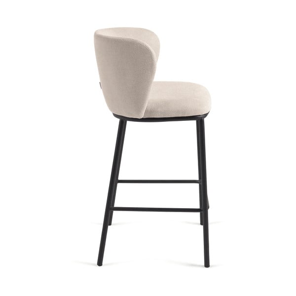 Baro taburetė smėlio spalvos (sėdynės aukštis 65 cm) Ciselia – Kave Home-image-3