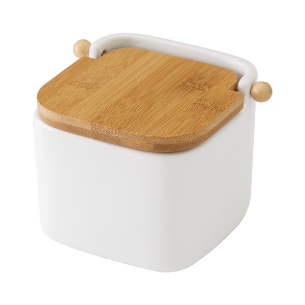 Baltos keramikos druskos indas "Unimasa", 750 ml-image-2