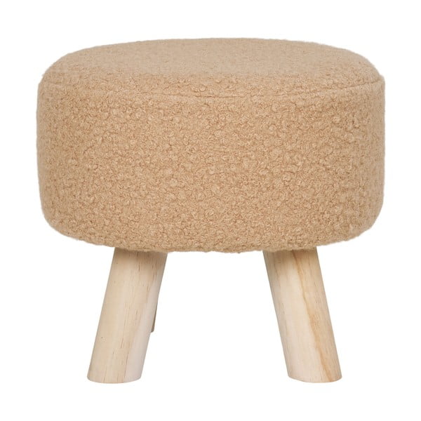 Iš boucle taburetė smėlio spalvos Aberdeen – House Nordic