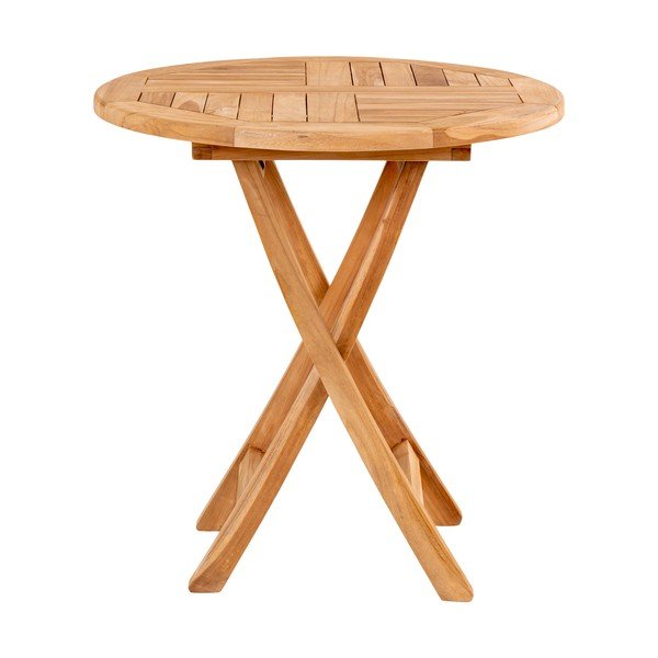 Sodo valgomojo stalas iš tikmedžio Bonami Essentials Oviedo, skersmuo 70 cm
