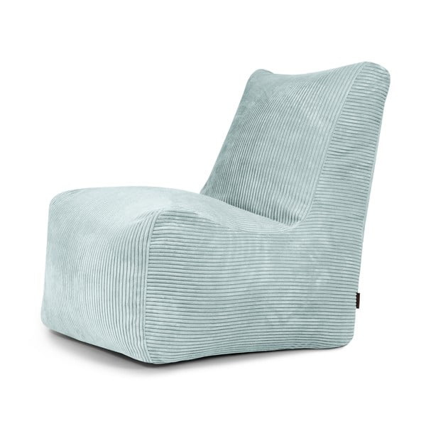 Mėtų spalvos iš kordinio velveto sėdmaišis Seat Lounge – SLOWDOWN