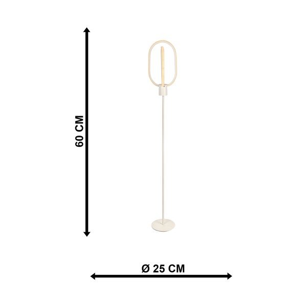 Baltos spalvos pastatomas šviestuvas LED (aukštis 132 cm) Goktug – Squid Lighting-image-4