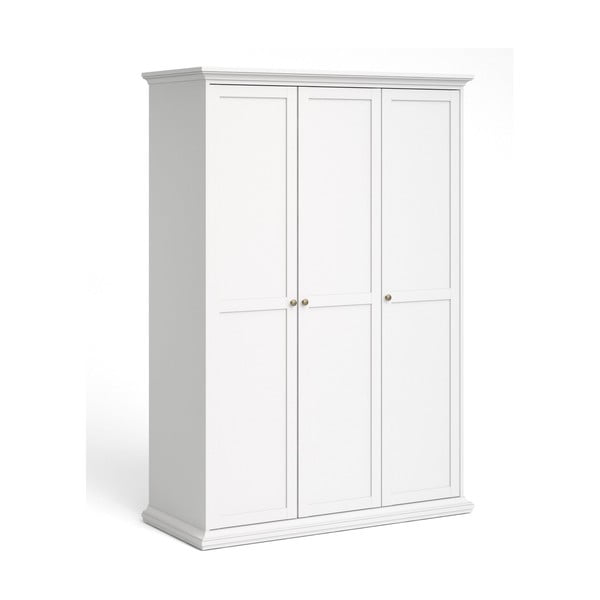 Drabužių spinta baltos spalvos 139x201 cm Paris – Tvilum-image-4